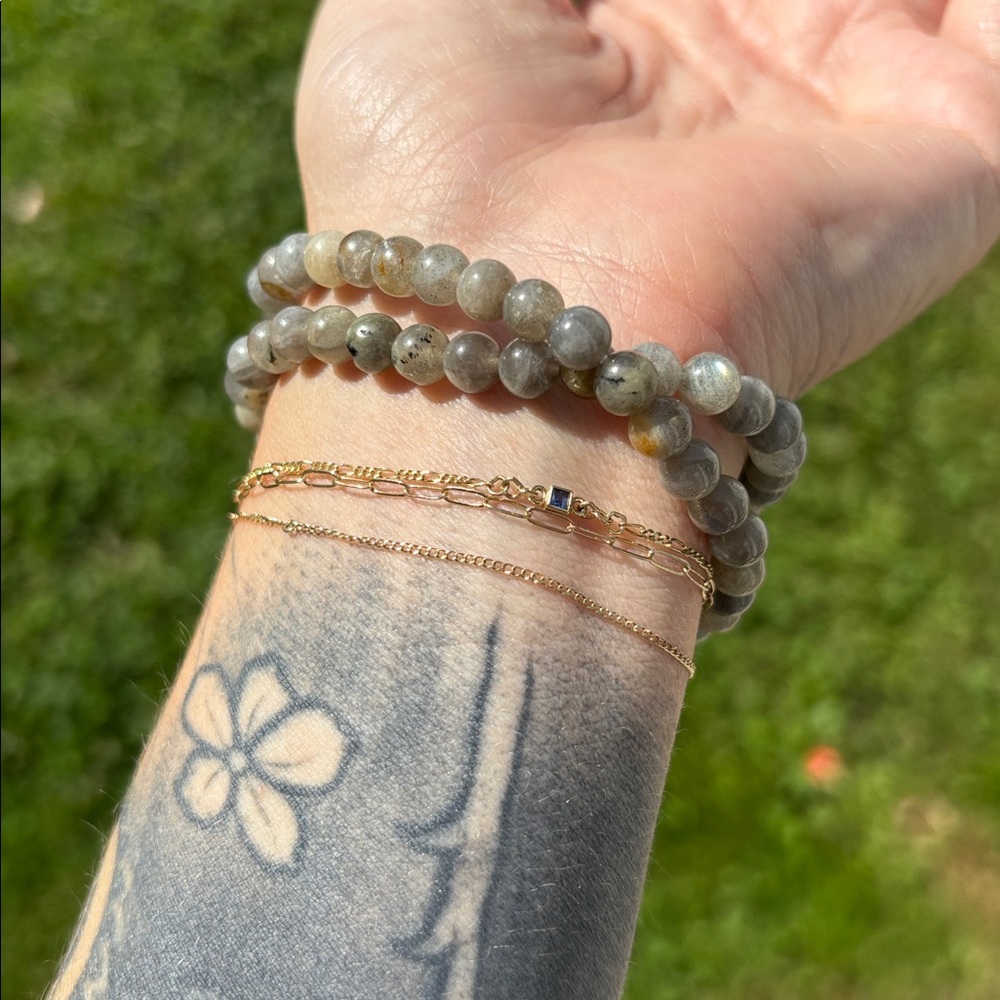 Labradorite bracelet wrap - Picture 6 of 6